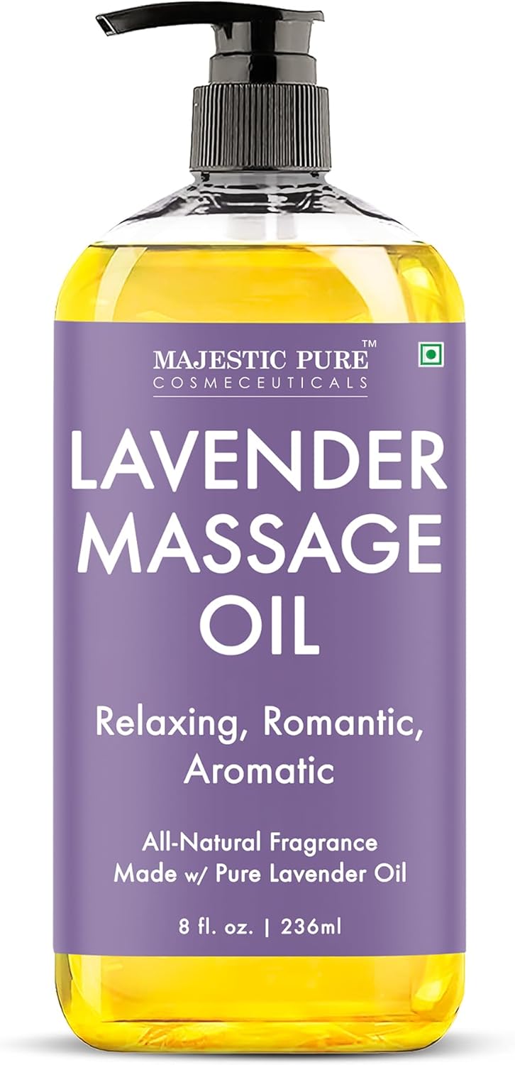 MAJESTIC PURE Lavender Massage Oil for Massage Therapy