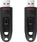 SanDisk 64GB 2-Pack Ultra USB 3.0 Flash Drive (2 x 64GB)-SDZ48-064G