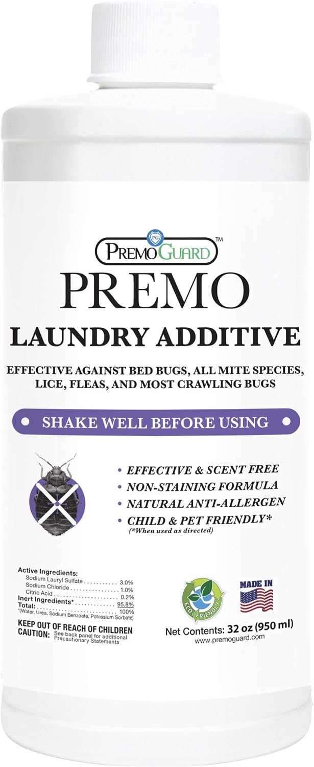 Bed Bug & Mite Laundry Detergent Additive by Premo Guard - 32 oz
