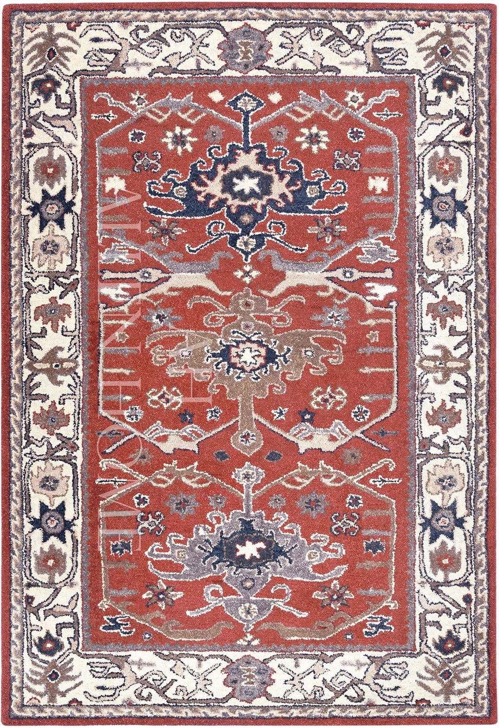 Handmade Traditional Wool Area Rugs by Allen 9' x 12'