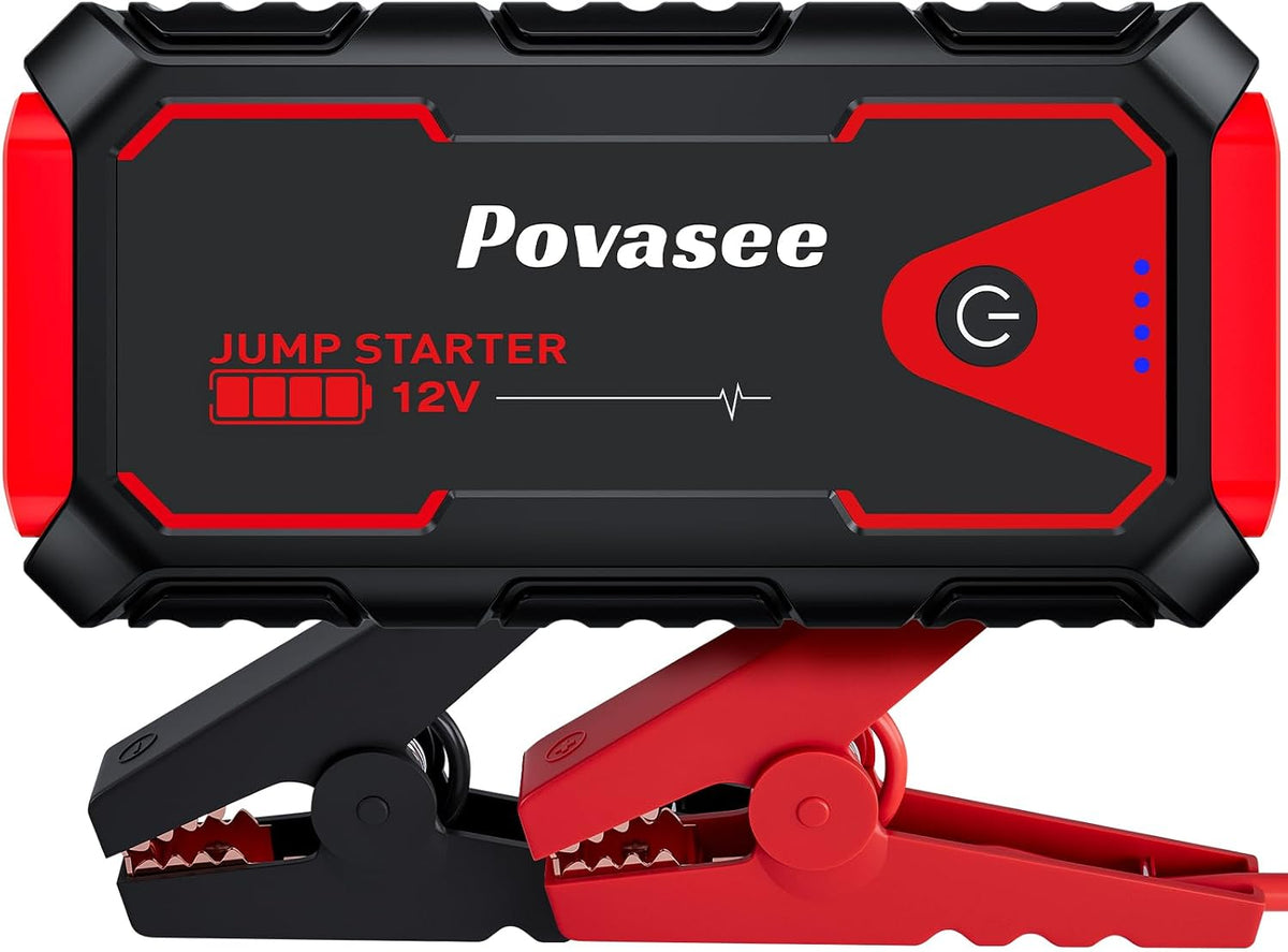 Povasee Jump Starter 5000A Car Jumper Starter, Model A30 12V Jump Box for Car Battery up to 10L