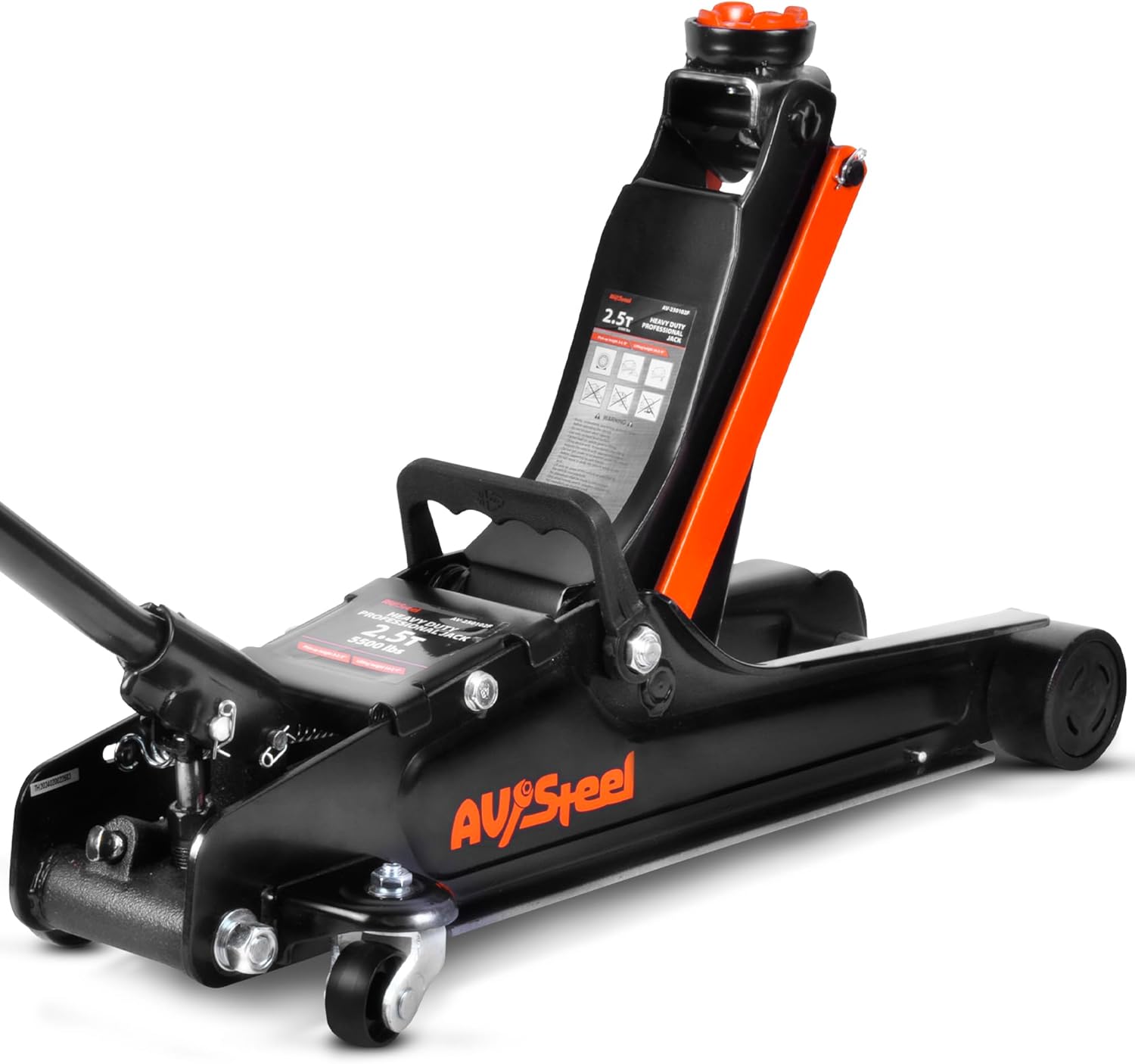 AV Steel Floor Jack 2.5 Ton (5500 lbs)