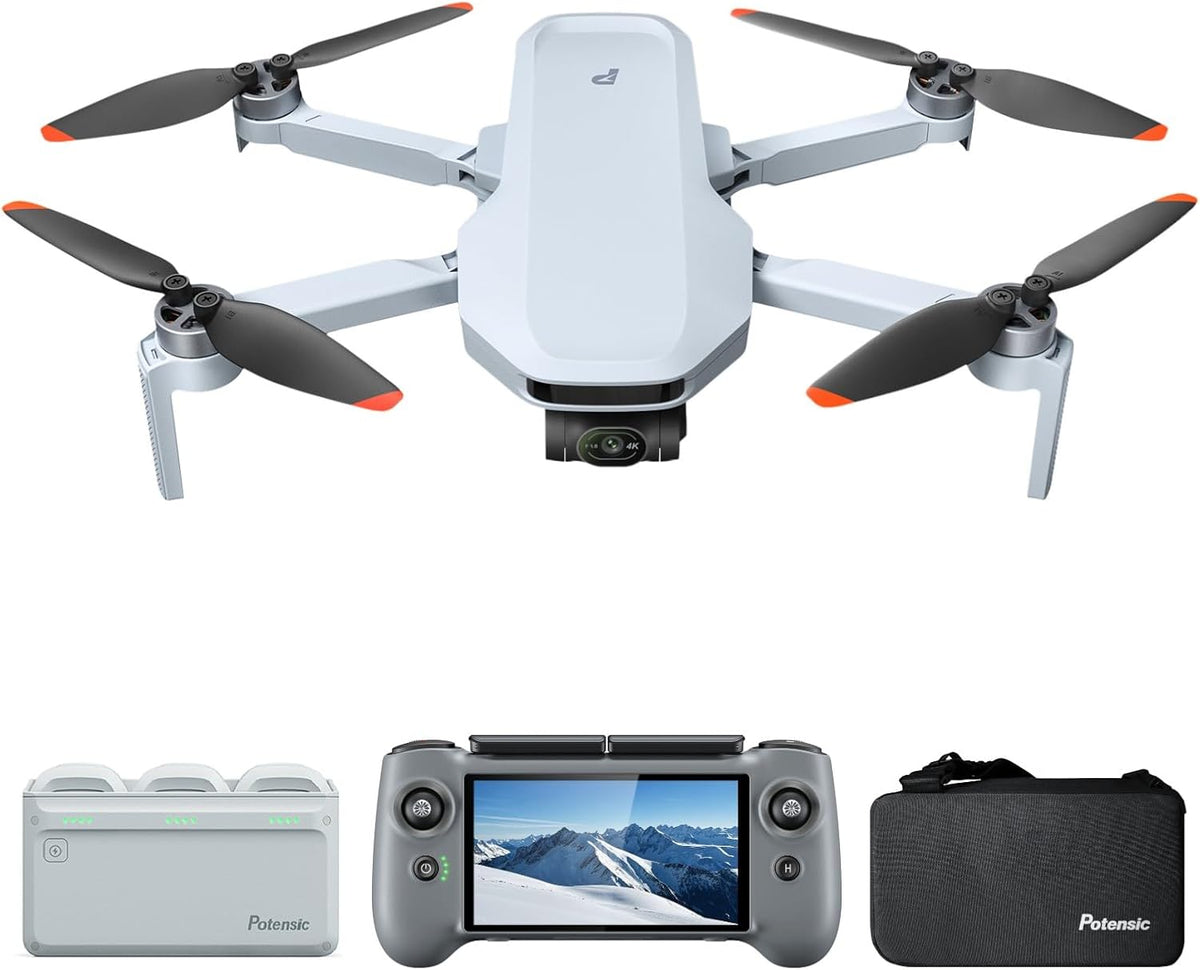 Potensic Atom 2 Fly More Combo with RC PTD Drones with Camera For Adults